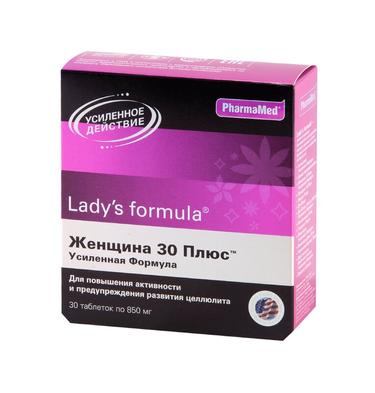 Ледис формула Женщина 30 плюс усиленная формула таблетки 30 шт.