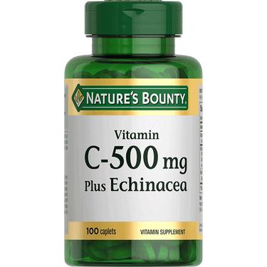 Natures Bounty Витамин С 500мг плюс Эхинацея таблетки 100 шт.