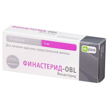 Финастерид-OBL таблетки 5мг 30 шт.