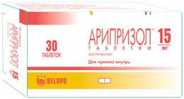 Арипризол таблетки 15мг 30 шт.