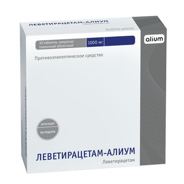 Леветирацетам-Алиум таблетки 1000мг 30 шт.