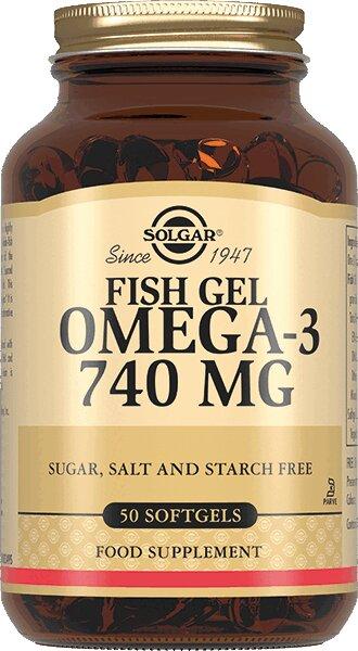 Солгар Рыбный жир Омега-3 капсулы 740мг 50 шт.