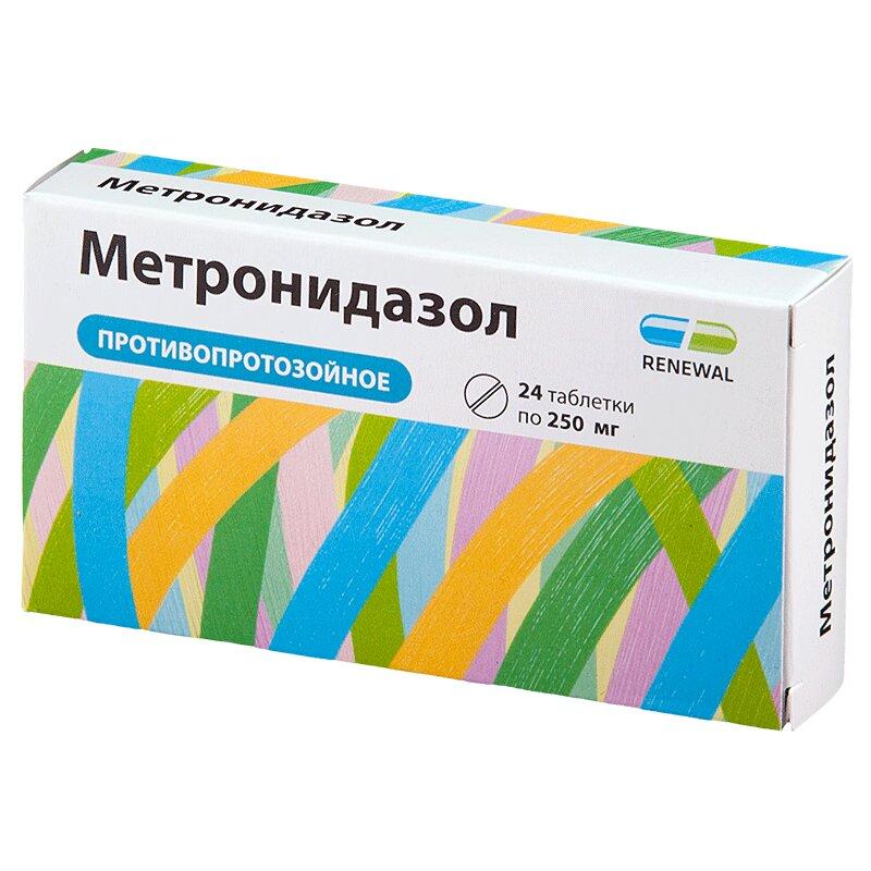 Метронидазол таблетки 250 мг 24 шт Renewal