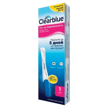 Тест на беременность Clearblue плюс 1 шт.