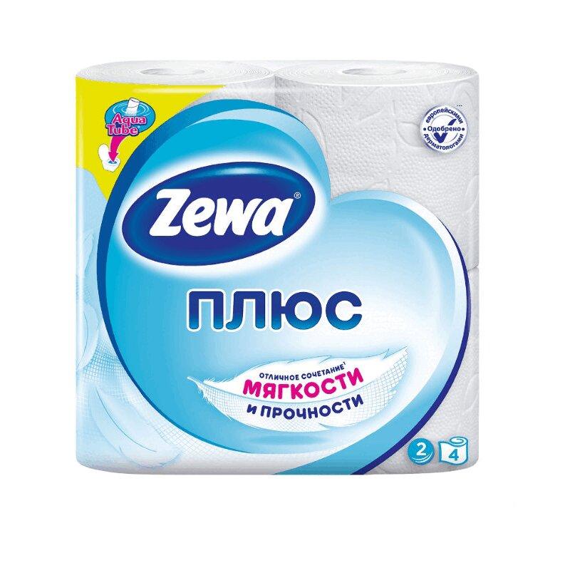 Бумага туалетная "Zewa" 2-х слойная белая рулон N4