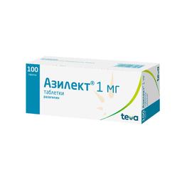 Азилект таблетки 1 мг 100 шт
