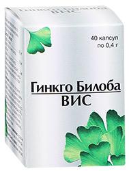 Гинкго Билоба-ВИС капсулы 250 мг 40 шт