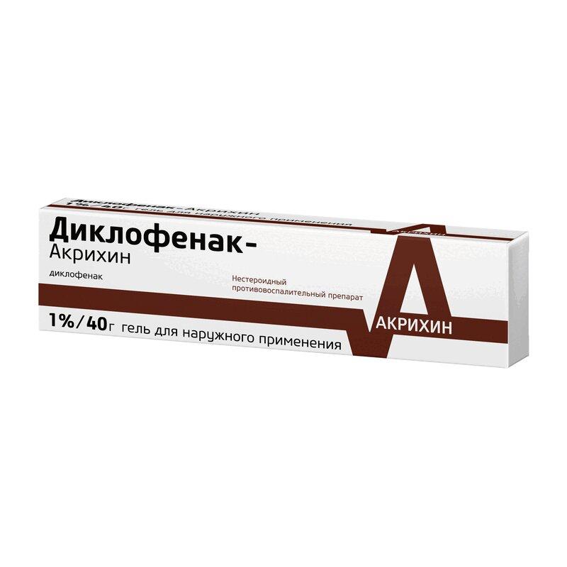Диклофенак-Акрихин гель 1% 40 г