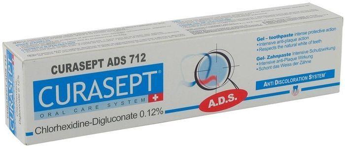 Curaprox Зубная паста Курасепт ADS 712 с хлоргексидином 0,12% 75 мл