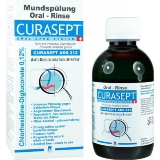 Curaprox Ополаскиватель Курасепт ADS 212 с хлоргексидином 0,12% 200 мл