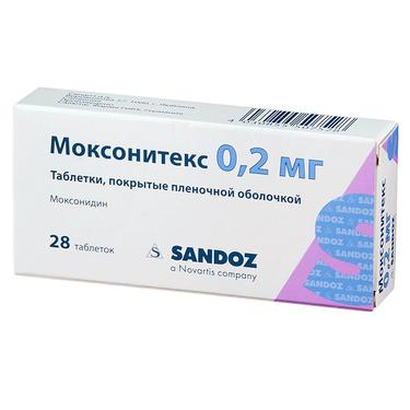 Моксонитекс таблетки 0,2мг 28 шт.