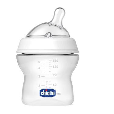 Chicco Бутылочка Нейчерал Филин пластиковая 150мл с силиконовой соской 0+