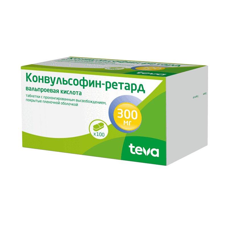 Конвульсофин-ретард таблетки 300 мг 100 шт