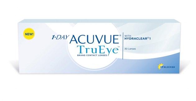 Линза контактная Acuvue 1-DAY TruEye BC=8,5 -1,25 30 шт