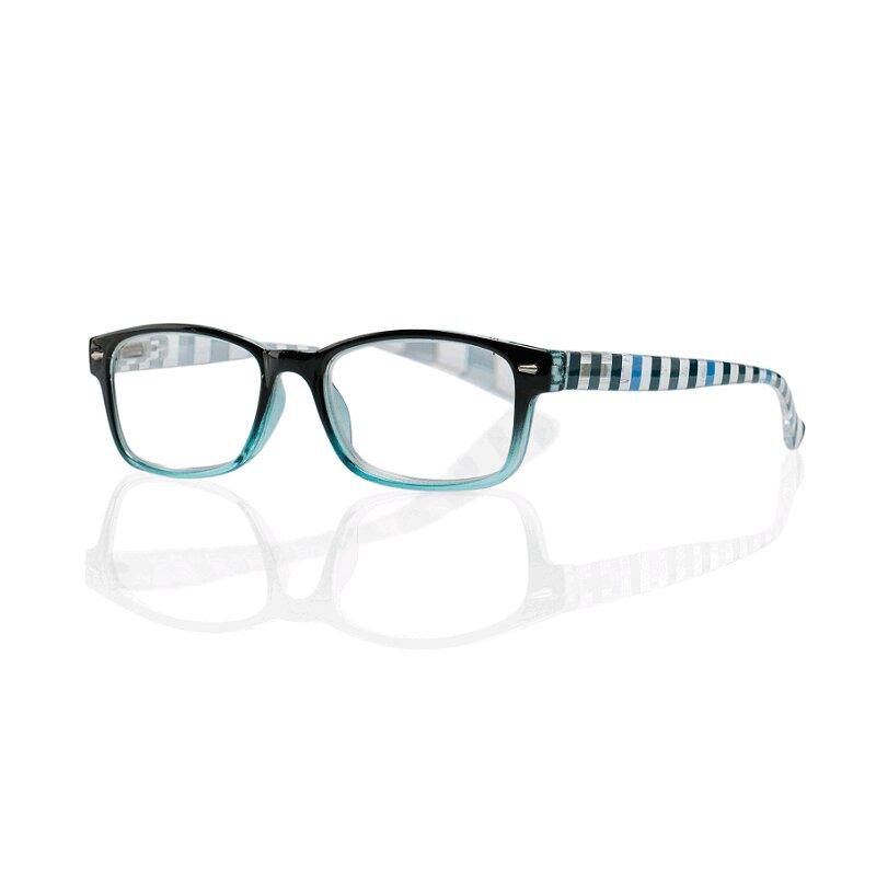 Очки корригирующие Kemner Optics пластик для чтения +2,0 с градиентом черно-голубые