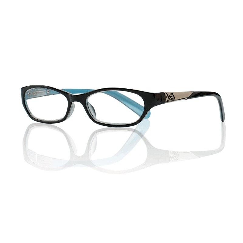 Очки корригирующие Kemner Optics пластик для чтения +2,0 черно-голубые