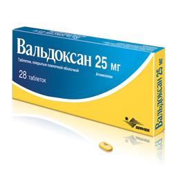 Вальдоксан таблетки 25 мг 28 шт