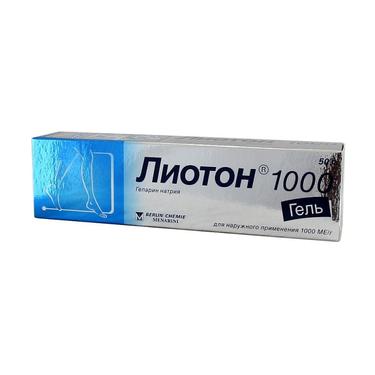 Лиотон 1000 гель 1000МЕ/ г туба 50 г