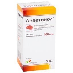 Леветинол раствор для приема 100 мг/ мл 300 мл