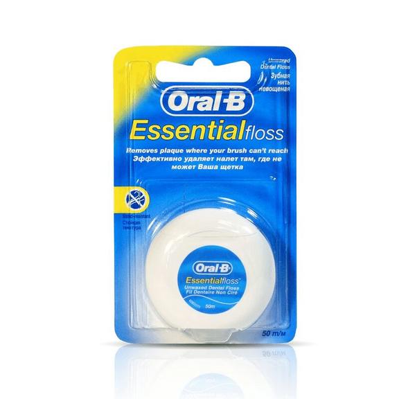 Oral-B Нить зубная Essential Floss невощеная 50м уп.1 шт