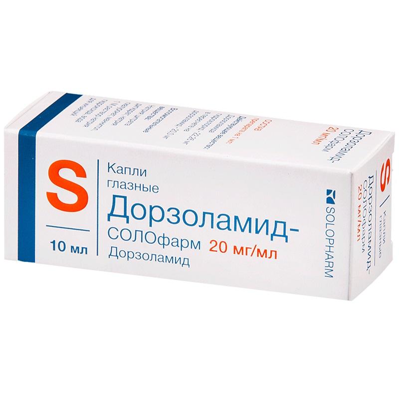 Дорзолан Соло капли глазные 20 мг/ мл фл.10 мл 1 шт