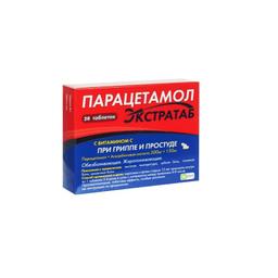 Парацетамол Экстратаб таблетки 500 мг+150 мг 20 шт