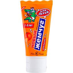Зубная паста Новый Жемчуг для детей Апельсин 63 г/50 мл
