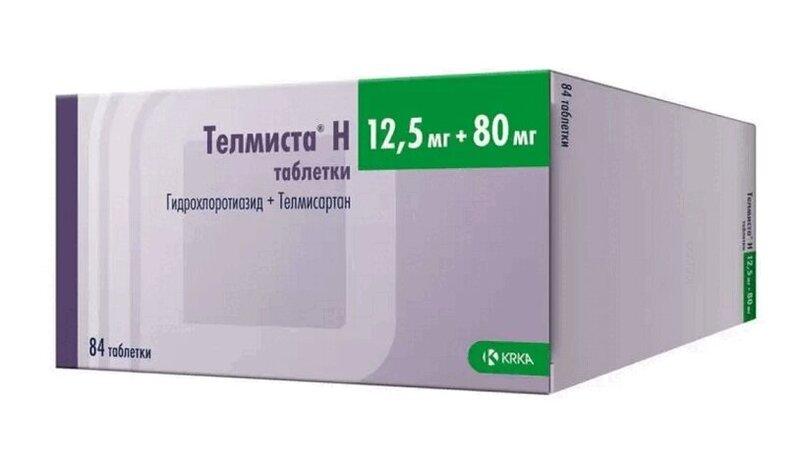 Телмиста Н таб.12,5 мг+80 мг 84 шт