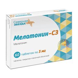 Мелатонин-СЗ таб.п.п.о.3 мг 60 шт