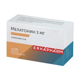 Эркафарм Мелатонин 3 мг капсулы 30 шт
