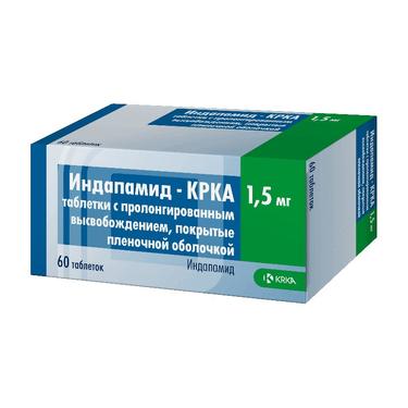 Индапамид-КРКА таблетки 1,5мг 60 шт.
