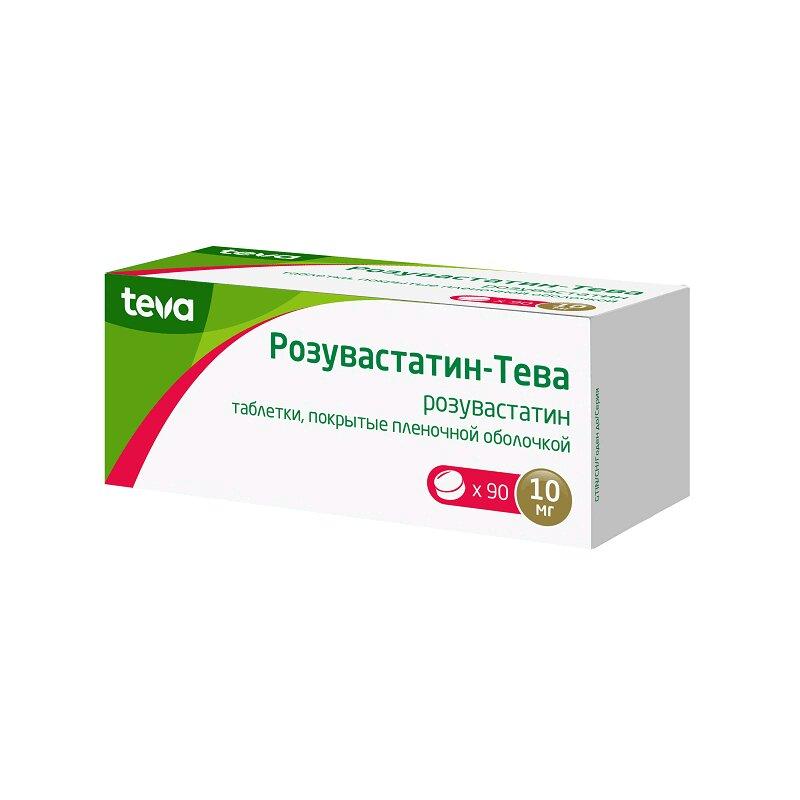 Розувастатин-Тева таблетки 10 мг 90 шт