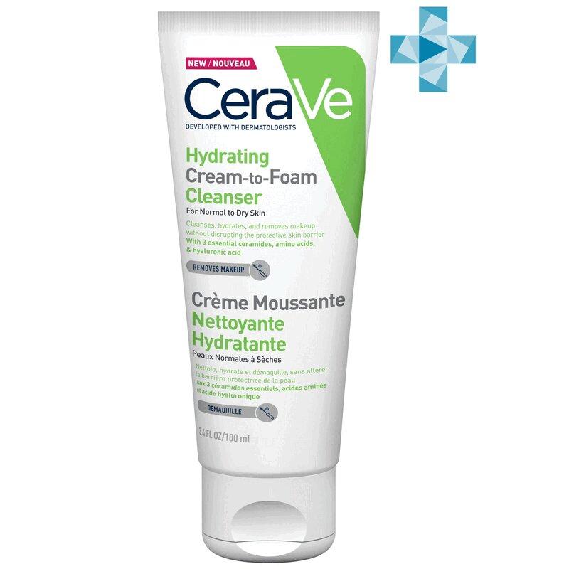CeraVe Увлажняющая крем-пенка д/умывания для нормальной и сухой кожи 100 мл