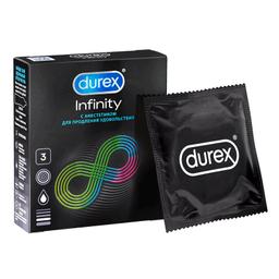 Презервативы Durex Infinity гладкие с анестетиком 3 шт. Дюрекс