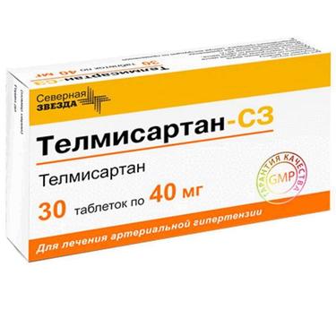 Телмисартан-СЗ таблетки 40мг 30 шт.