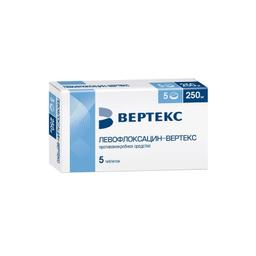 Левофлоксацин-ВЕРТЕКС таблетки 250 мг 5 шт
