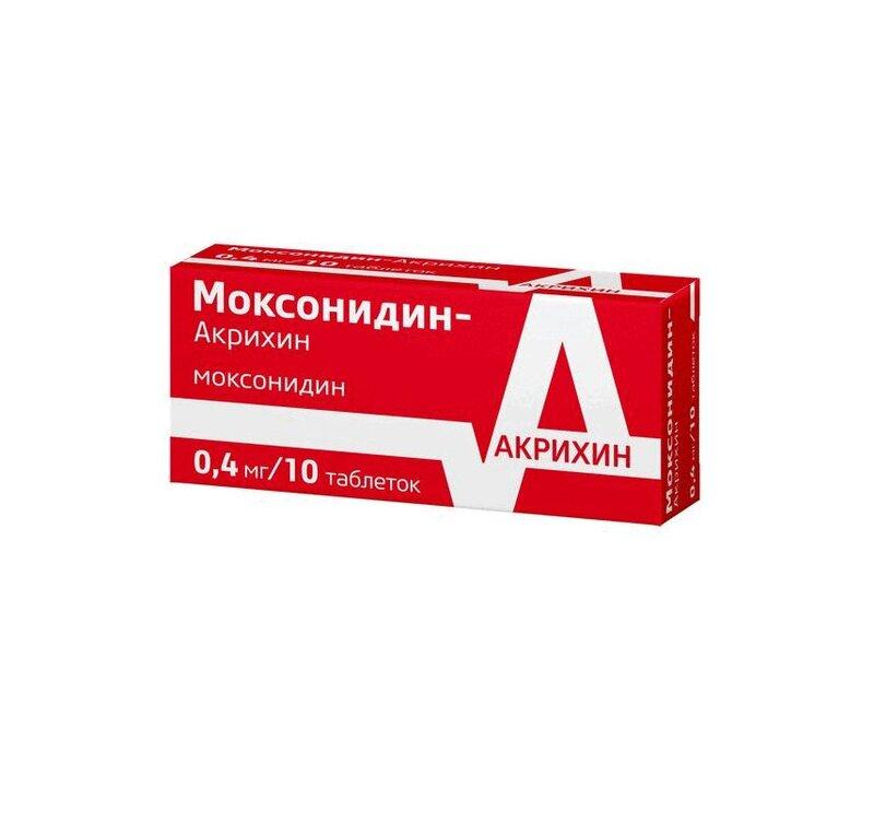 Моксонидин-Акрихин таблетки 0,4 мг 10 шт