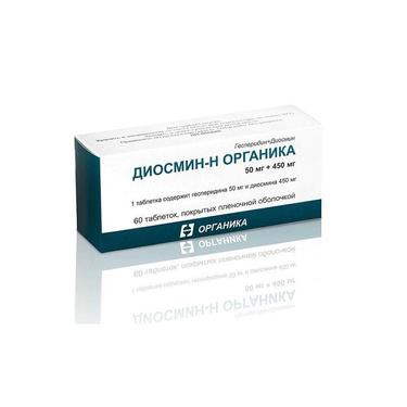 Диосмин-Н Органика таблетки 50мг+450мг 60 шт.