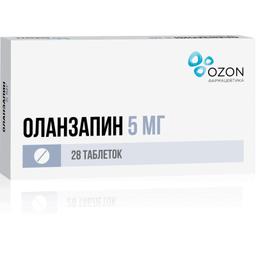 Оланзапин таблетки 5 мг 28 шт