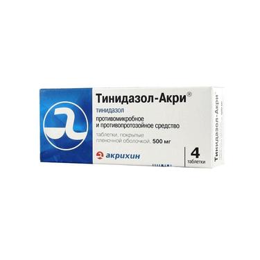 Тинидазол-Акри таблетки 500 мг 4 шт