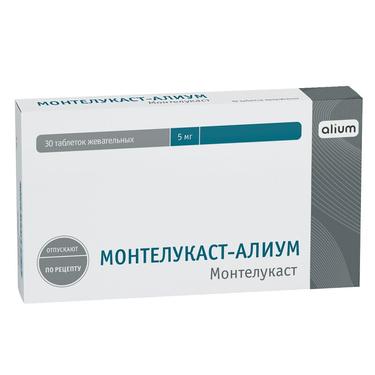 Монтелукаст-Алиум таб.жев.5 мг 30 шт