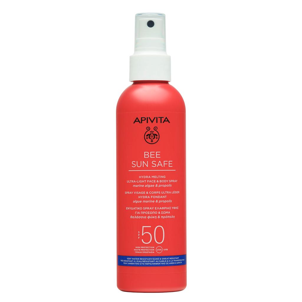 Apivita Би Сан Сэйф Спрей солнцезащитный ультра легкий для лица и тела SPF50 фл.200 мл