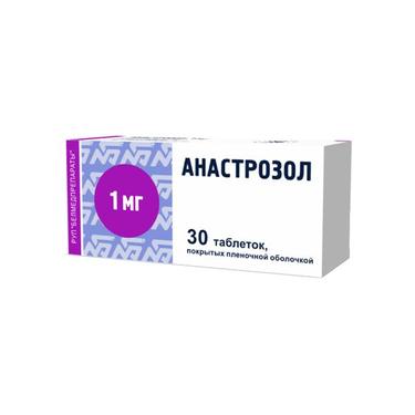 Анастрозол таблетки 1 мг 30 шт