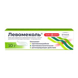 Левомеколь мазь 40 мг/ г+7.5 мг/ г туба 10 г