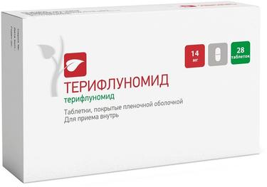 Терифлуномид таб.п.п.о.14 мг 28 шт