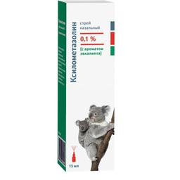 Ксилометазолин спрей 0,1% фл.15 мл 1 шт Эвкалипт