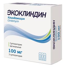 Экоклиндин суппозитории вагинальные 100 мг 3 шт