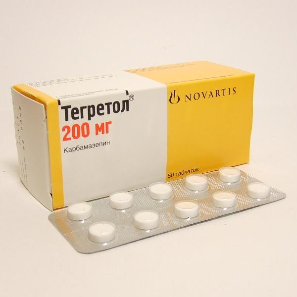 Тегретол таблетки 200 мг. 50 шт
