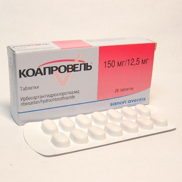 Коапровель таблетки 12,5 мг+150 мг 28 шт