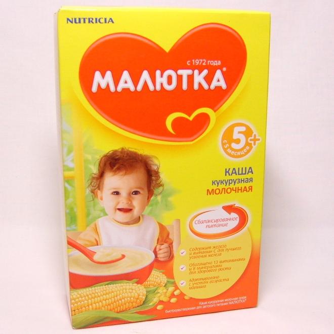 Детское питание Малютка каша мол. сух. кукурузная 220 г